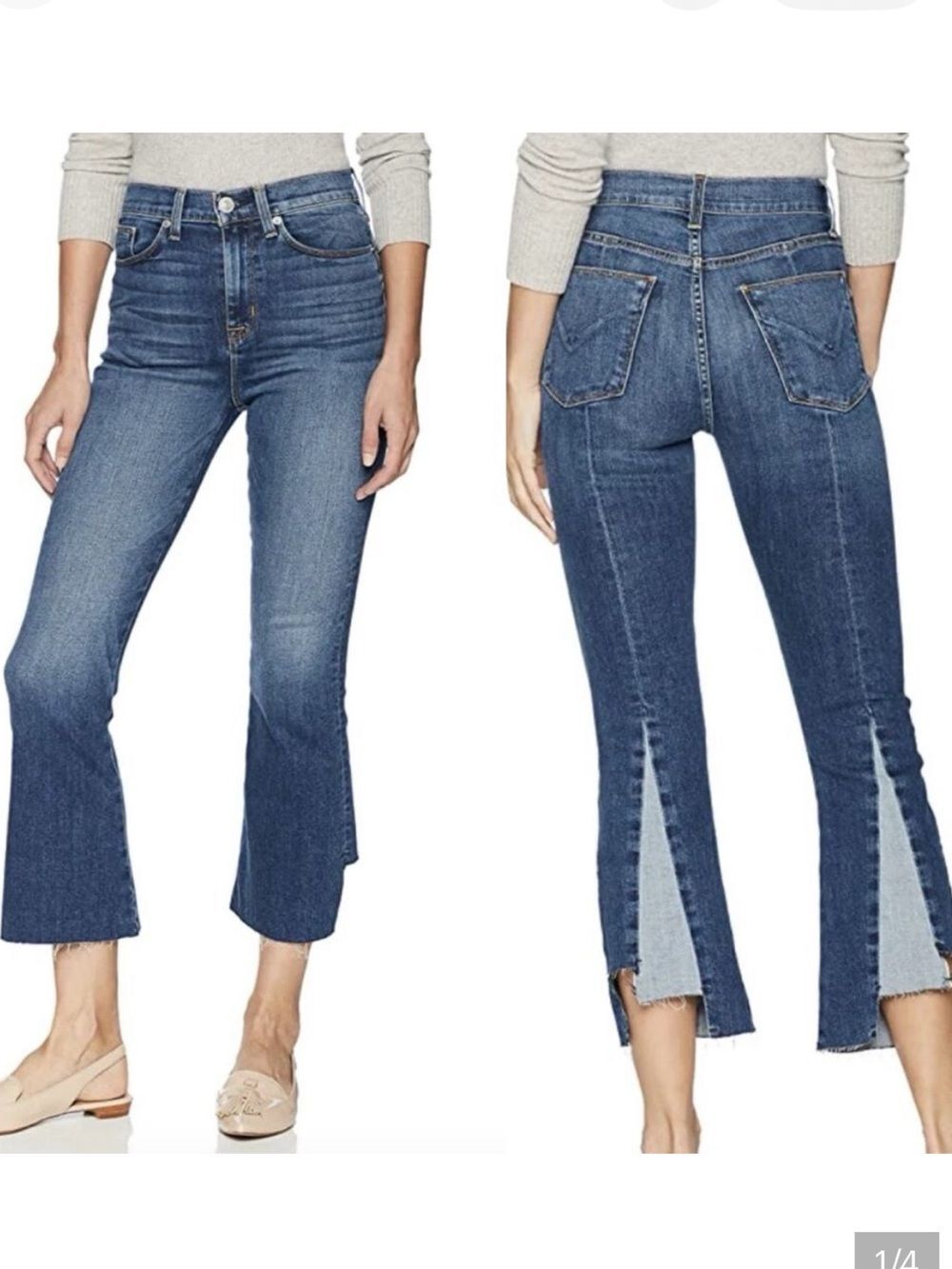 Hudson Holly High Rise Crop Flare Jean Womens 28